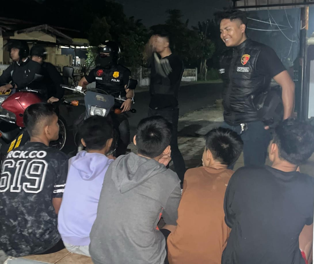 Polres P.Siantar Patroli Hingga Subuh Ciptakan Situasi Aman Dan Kondusif