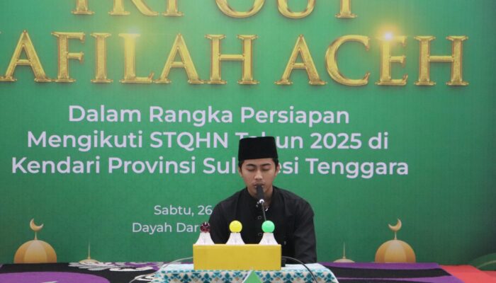 Dinas Syariat Islam Gelar Try Out Persiapan STQHN Di Dayah DQA