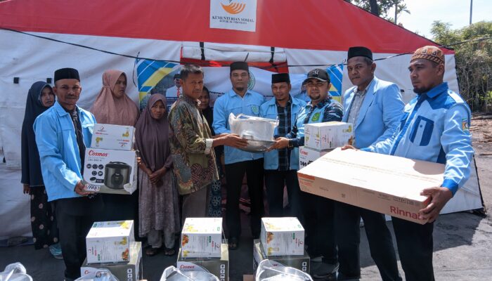 BKPRMI Aceh Besar Salurkan Donasi Kepada Korban Rumah Terbakar Di Sibreh