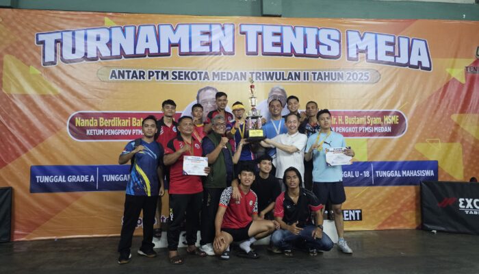 PTM Angsapura Kembali Rajai Turnamen Triwulan PTMSI Kota Medan