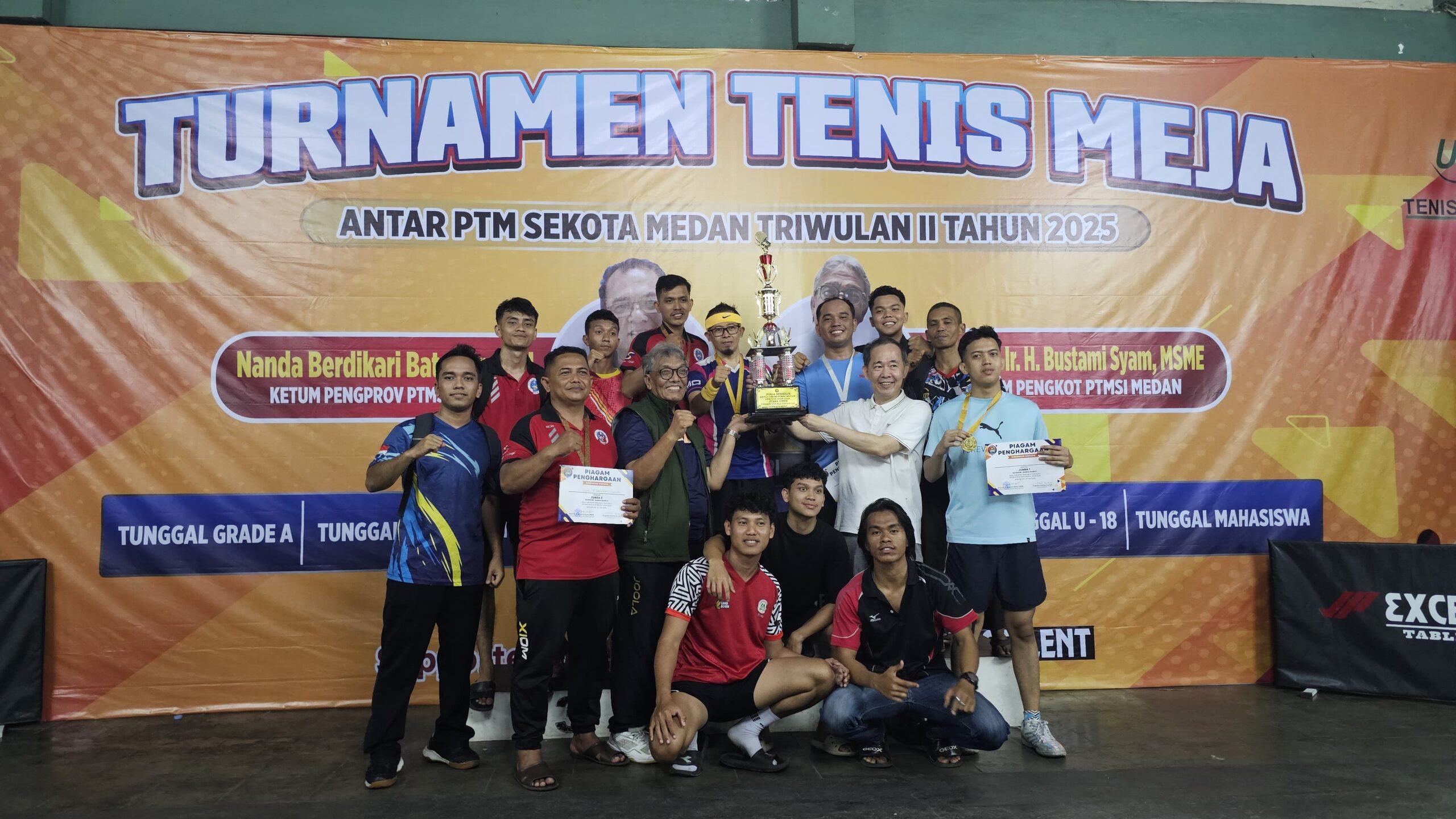 PTM Angsapura Kembali Rajai Turnamen Triwulan PTMSI Kota Medan