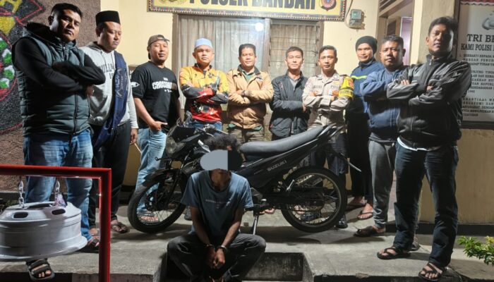 Polsek Bandar Bekuk Pelaku Curanmor Dalam Waktu Kurang Dari 3 Jam