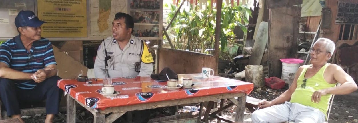 Polres Pematangsiantar Patroli Ke Posko KBN, Ajak Warga Perangi Narkoba