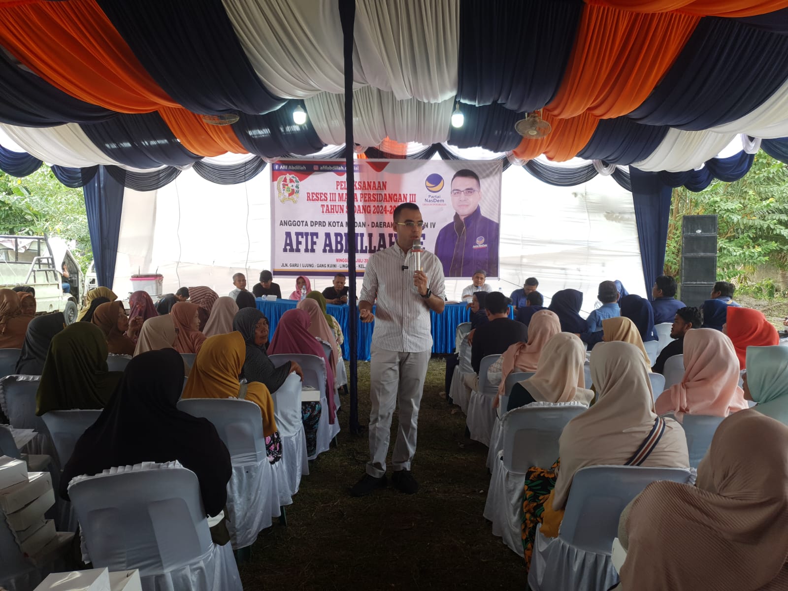 Di Reses III Anggota DPRD Medan Afif Abdillah, Warga Amplas Keluhkan Rendahnya UMR