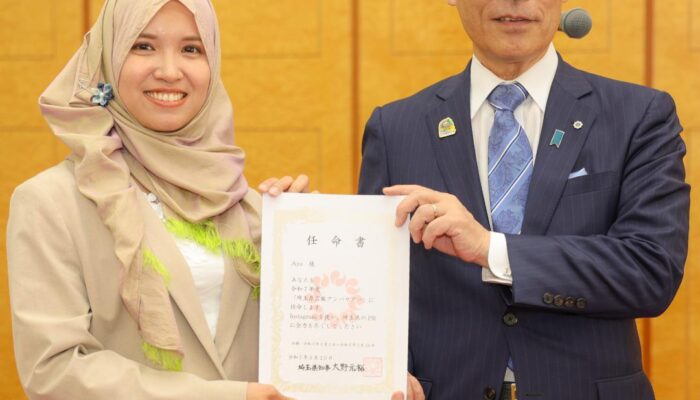 Pertama Kali Di Jepang, Wanita Muslim Asal Kota Lubukpakam Dilantik Sebagai Duta Promosi