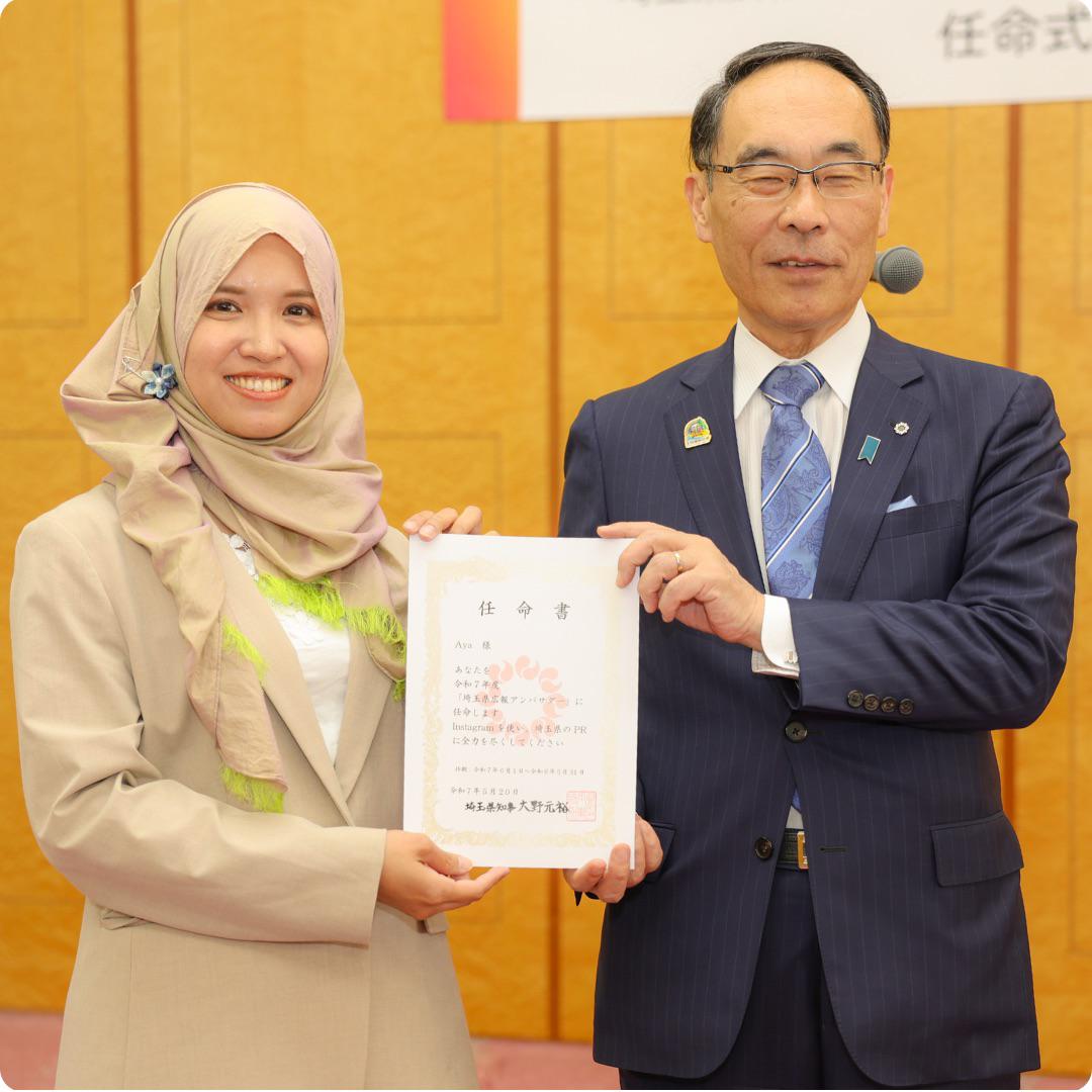 Pertama Kali Di Jepang, Wanita Muslim Asal Kota Lubukpakam Dilantik Sebagai Duta Promosi