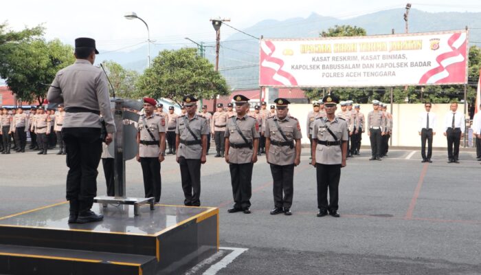 Empat Jabatan Strategis Polres Agara Diganti