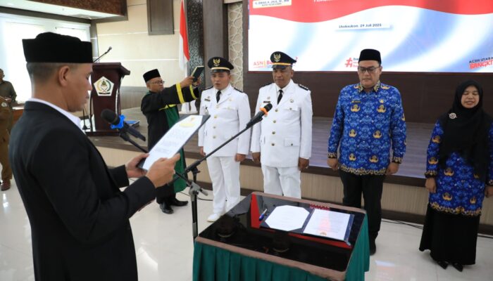 Wakil Bupati Aceh Utara Lantik 5 Pejabat Eselon III