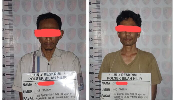 Polsek Bilah Hilir Tangkap Dua Pelaku Narkoba