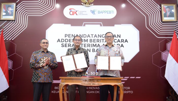 OJK Dan Bappebti Tuntaskan Peralihan Pengawasan Aset Keuangan Digital