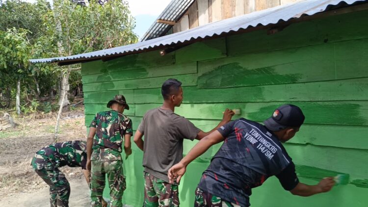 RTLH Rampung, Satgas TMMD Agara Sosialisasikan Anti Narkoba Di Pondok Pesantren