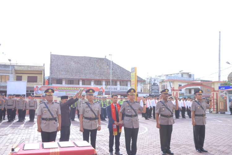 Polres Samosir Gelar Sertijab 4 PJU