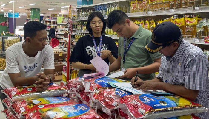 Disnaker Perindag Sita Beras Dari Super Market