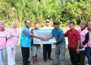 IP UBP Pangkalansusu Bantu Warga Buat Bangun Akses Jalan Menuju Pemakaman