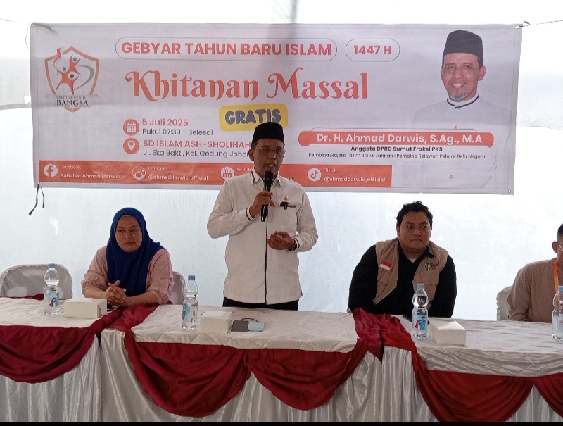 Peduli Masyarakat, Ahmad Darwis Gelar Khitan Gratis Dan Santuni Anak Yatim