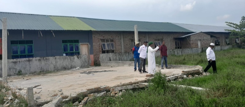 Puluhan Preman Robohkan Bangunan Pesantren Dhinukum Zholtan Di Deliserdang