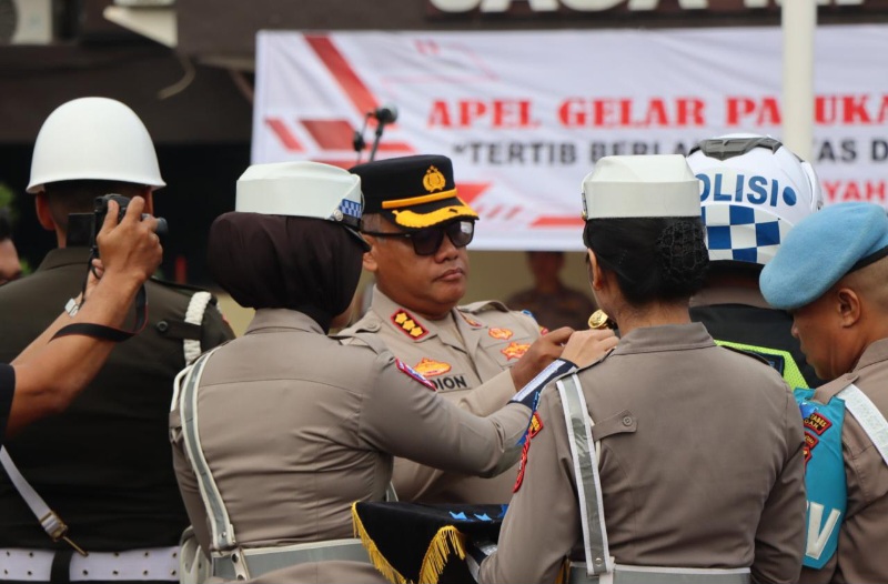Angka Pelanggaran Lalulintas Tinggi, Kapolrestabes Gelar Operasi Patuh Toba 2025