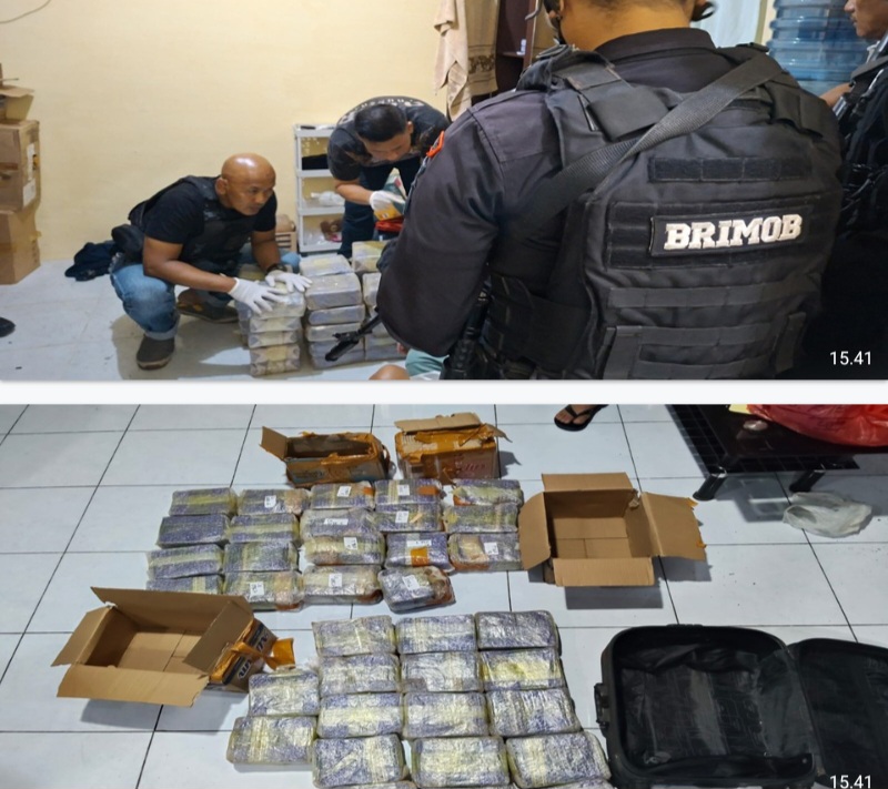 Timsus Brimob Polda Sumut Dan BNN Gagalkan Peredaran 36 Kg Sabu-sabu