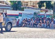 Tak Terima Gaji, Puluhan Pekerja Stadion Teladan Demo