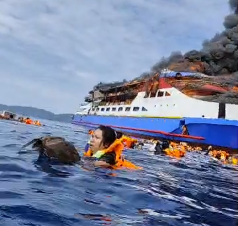 Kapal Motor Gregorius Barcelona V Terbakar, Seruan Minta Tolong Dari Tengah Laut