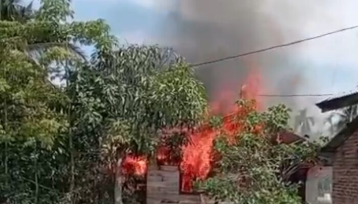 Satu Rumah Ludes Dilalap Si Jago Merah Di Sungai Lueng