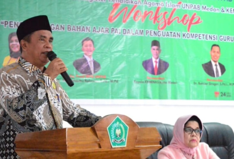 Kankemenag Medan Apresiasi Workshop Pengembangan Kompetensi Guru PAI