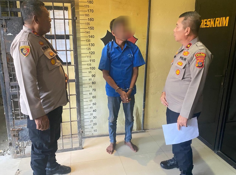 Tak Sampai 1×24 Jam, Pembunuh Abang Kandung Di Medan Deli Diringkus Polisi
