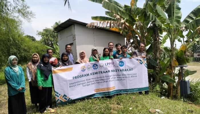 LPPM Unimed Terapkan Teknologi IoT Deteksi Dini Banjir Di Pekan Labuhan