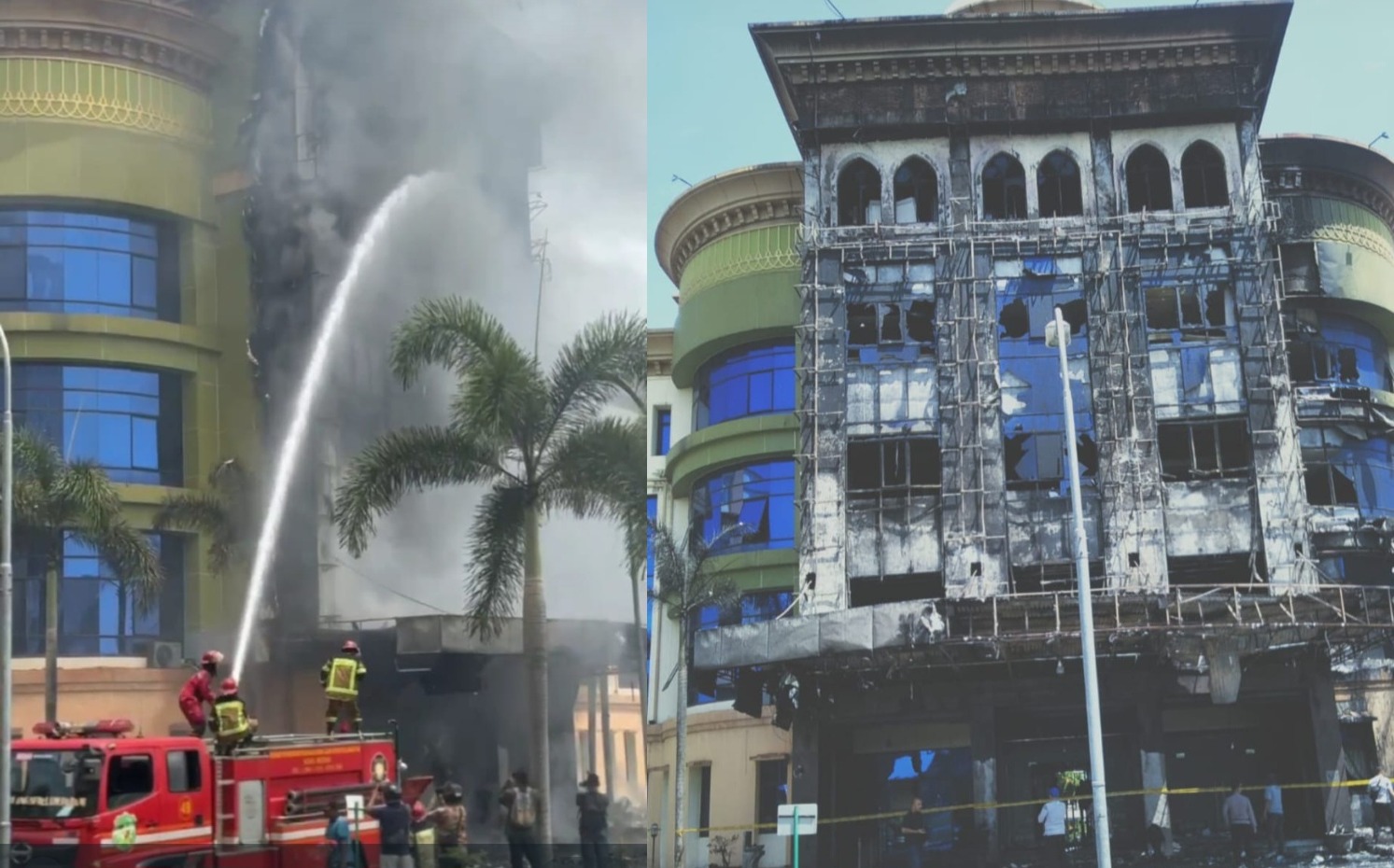Ahmed Terbakar Damkar Datang Api Padam