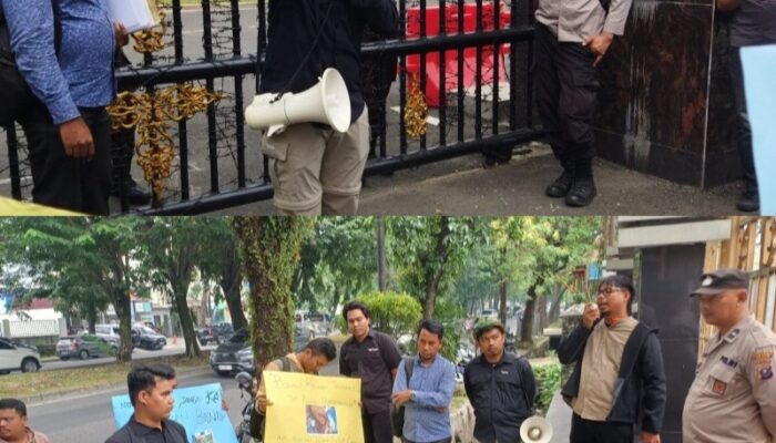 PT Dan Kejatisu Didemo, Desak Evaluasi Tuntutan Jaksa Dan Pengawasan Hakim