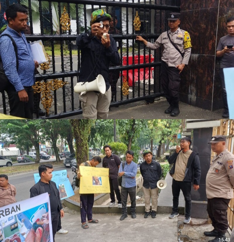 PT Dan Kejatisu Didemo, Desak Evaluasi Tuntutan Jaksa Dan Pengawasan Hakim