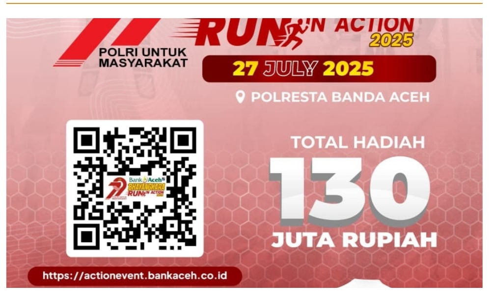 Polda Aceh Akan Gelar Bhayangkara Run 2025, Beradiah Ratusan Juta