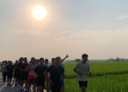 Festival Fun Run Di Sergai Suguhkan Sunset Hamparan Sawah