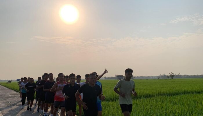 Festival Fun Run Di Sergai Suguhkan Sunset Hamparan Sawah
