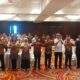 Narasumber dan peserta foto bersama di sela kegiatan FGD dengan tema "Kolaborasi Strategis Pemerintah dan Pelaku Usaha di Provinsi Sumatera Utara dalam Mendukung Pelaksanaan Sensus Ekonomi 2026" yang digelar Badan Pusat Statistik (BPS) Sumut, di Medan, Rabu (13/8).