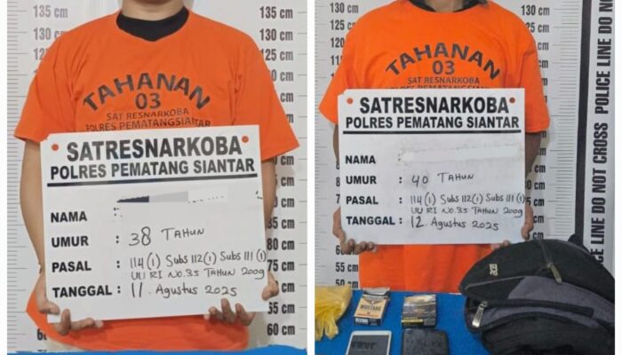 Polres P.Siantar Amankan Pemilik Ganja Dan Sabu