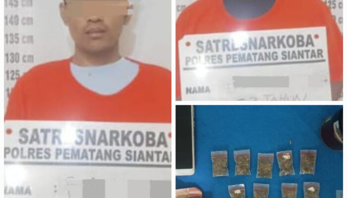 Polres P.Siantar Amankan Pemilik Ganja Dan Sabu