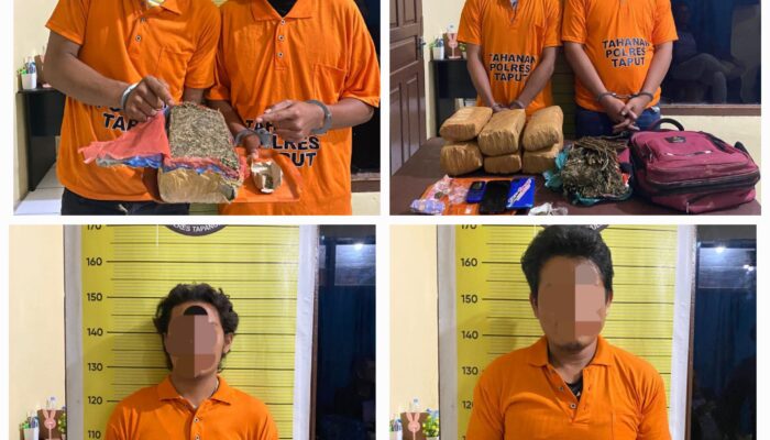 Enam Pelaku Penyalagunaan Narkotika Diringkus Polres Taput