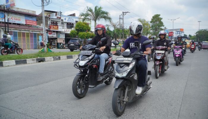 Aksi Keren Bikers Honda BeAT Medan Padukan Riding, Streetwear & E-Sport