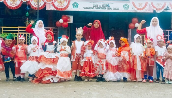 TK RA-AZA Meriahkan HUT Ke-80 RI Dengan Lomba Kreatif Dan Edukatif