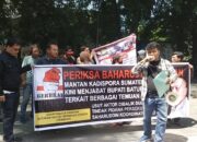 Massa Demo Di DPRD Sumut, Desak Usut Tuntas Dugaan Korupsi Di Disporasu