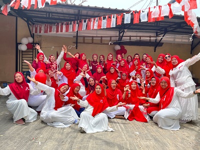 Rayakan HUT ke 80 RI, BKMT Permata Tanjung Gusta Gelar Upacara dan Perlombaan