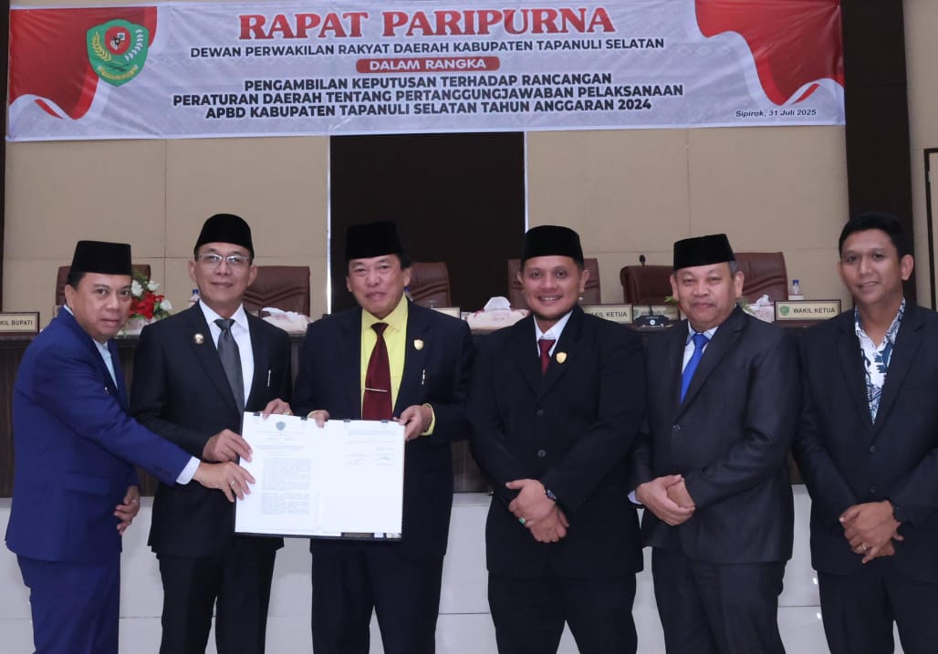 DPRD Tapsel Setujui Ranperda Pertanggungjawaban APBD 2024