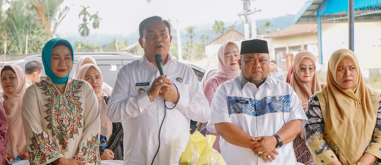 Bupati Agara Hadiri Penyaluran Beras Murah Di Lawe Bulan