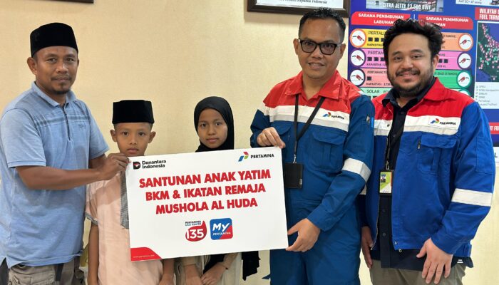 Pertamina Patra Niaga Regional Sumbagut Salurkan Santunan Kepada 207 Anak Yatim