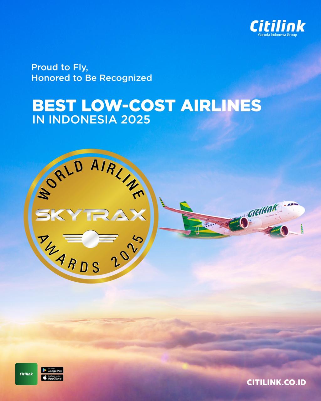 Citilink Raih Penghargaan Maskapai Low-Cost Terbaik Di Indonesia