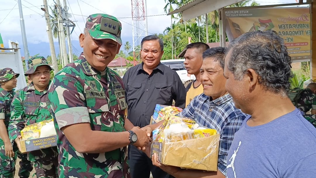 Tim Wasev Mabes TNI Tinjau Program TMMD Reguler Ke-125 Kodim 0108/Agara