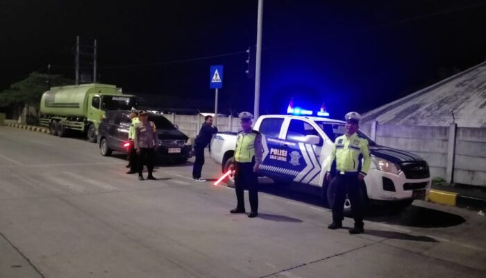 Patroli Blue Light Satlantas Polres Langkat Cegah Premanisme di Jalan Raya
