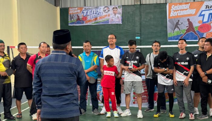 Iqbal Harahap Gelar Turnamen Tenis Meja Salak Cup I Sidimpuan