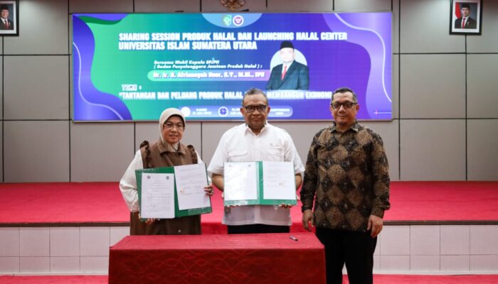 Resmikan Halal Center UISU Dan Teken MoU, BPJPH Tegaskan Peran Universitas